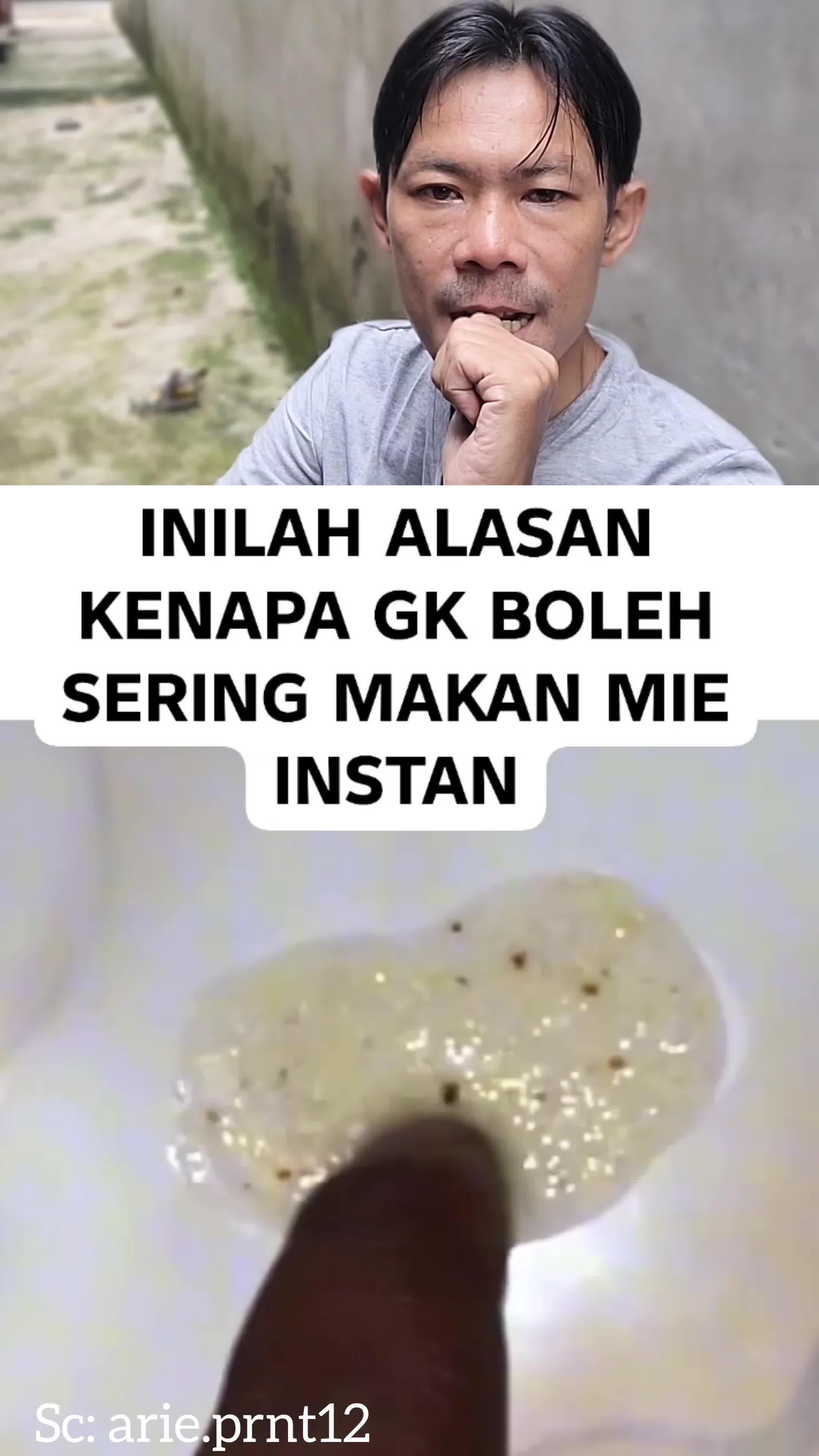 alasan kenapa nggak boleh sering makan mie instan #komedi  #teguhtew  #teguhtew 