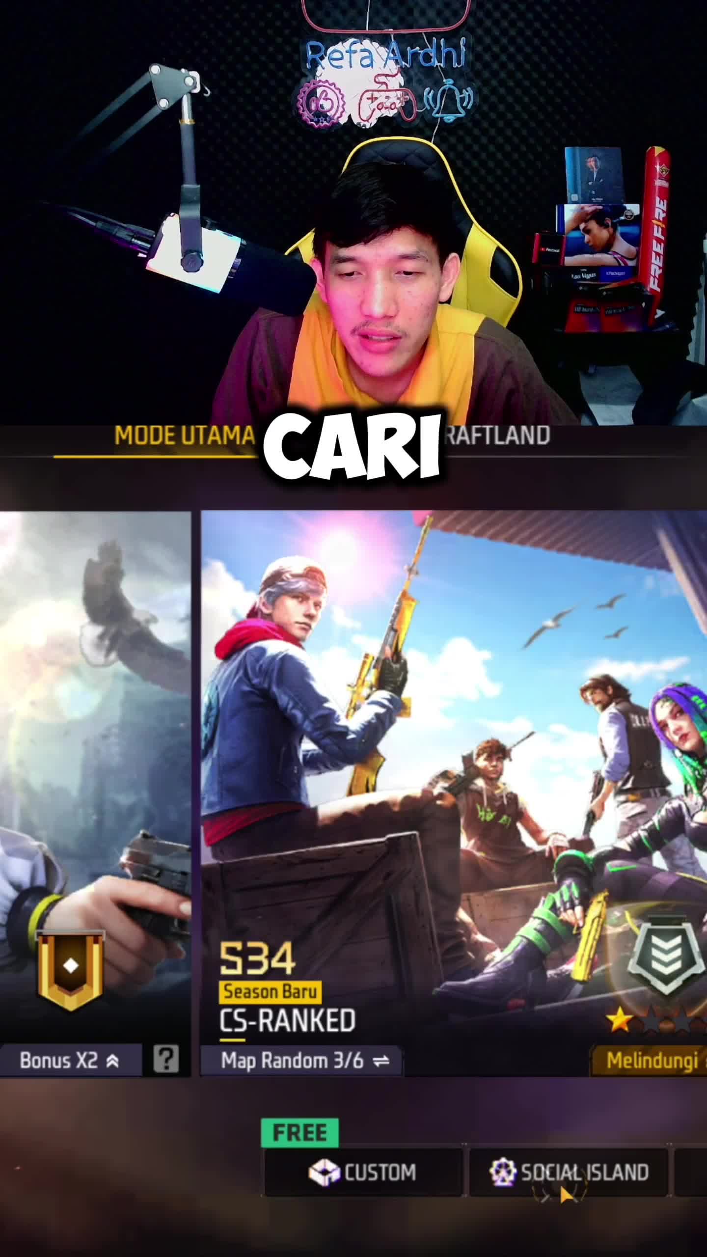 Cari cewe di ff malah ketemu bidadari!  #freefire  #game  #gaming  #ff  #refaardhi
