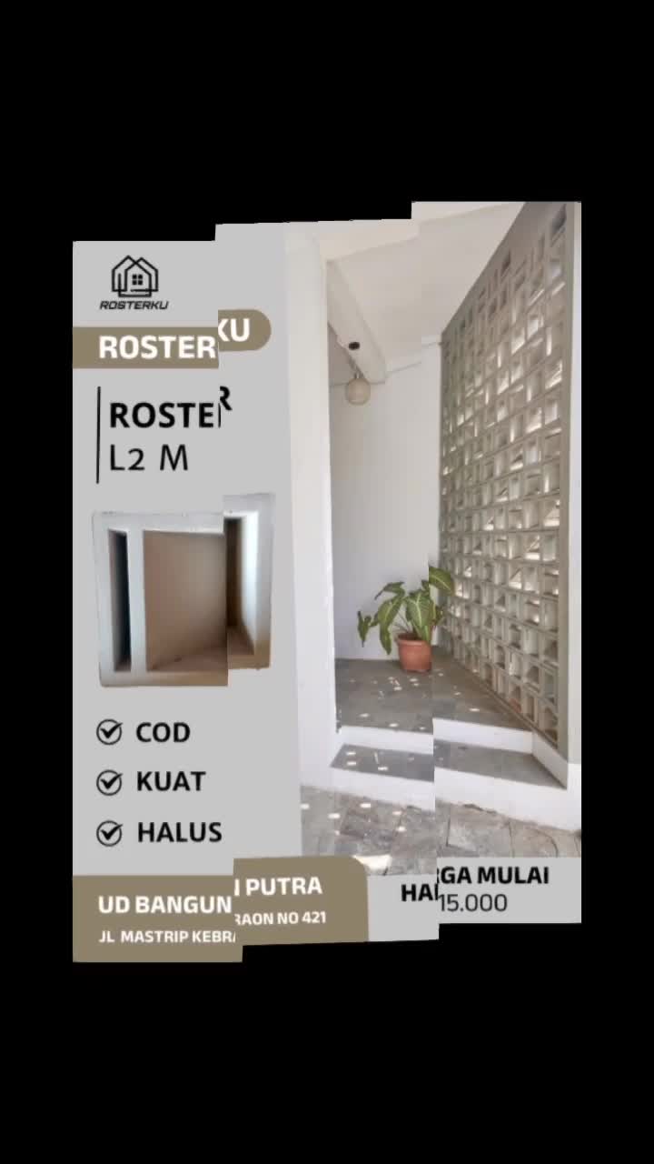 harga murah kualitas bagus beli roster harga Rp 15 ribu per biji 