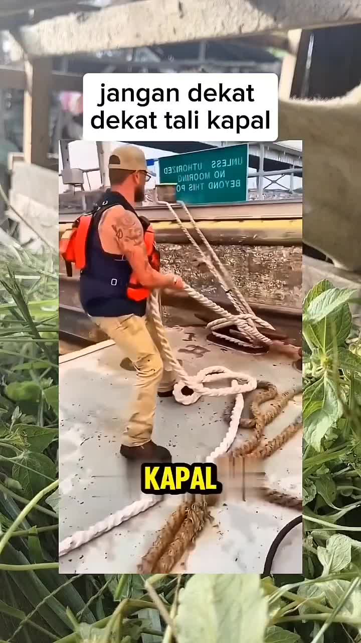 jangan dekat dekat tali kapal  #shortplus  #Infotaiment 