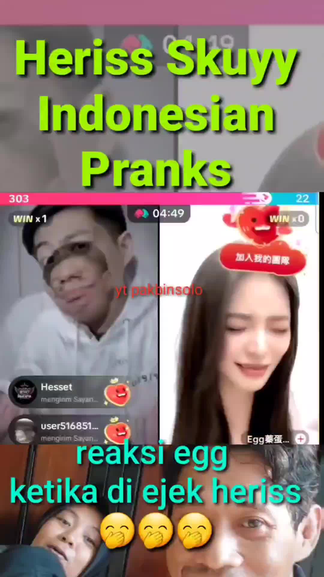 reaksi egg ketika di ejek heriss #herissskuy #prank #reaction #fypシ゚viral #trending #lucu 