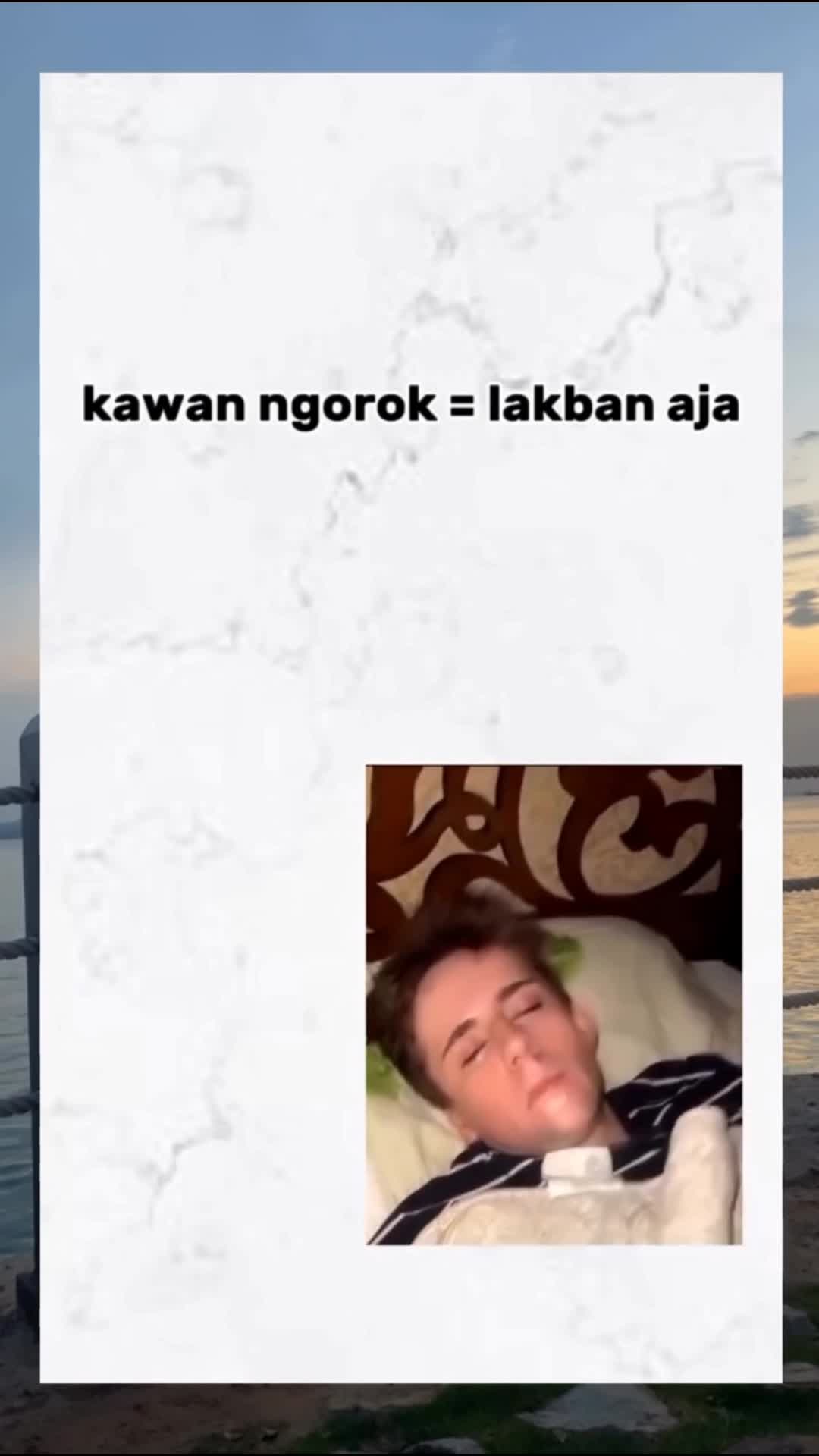 TEMEN LG NGOROK DI LAKBAN
#videolucu