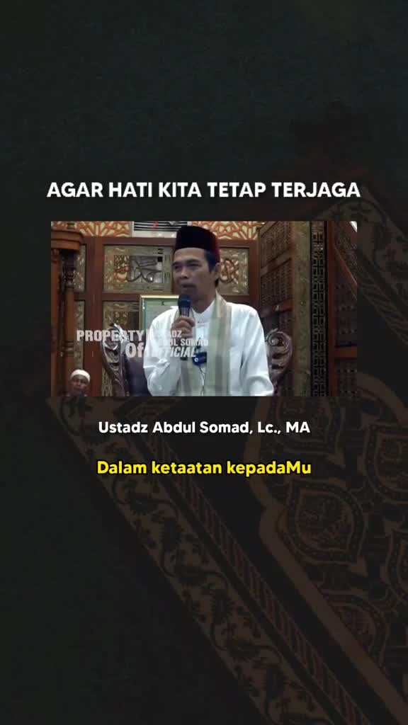 Cara agar hati selalu terjaga  #ustadzabdulsomad 