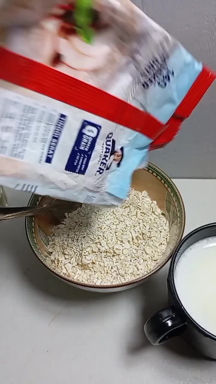 Sarapan oat emang enak menurutku