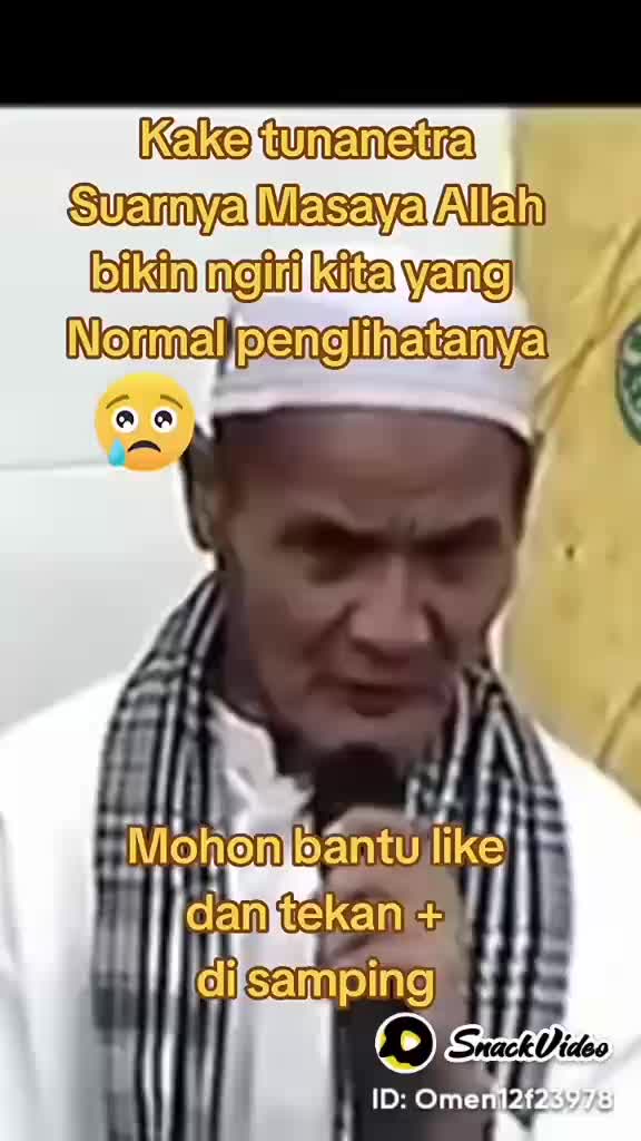 viral seorang kake tunanetra bersuara emas