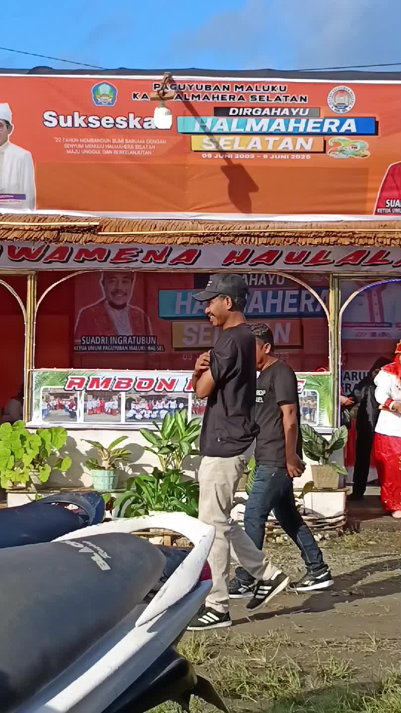 persiapan stand paguyuban2 HUT HALSEL 