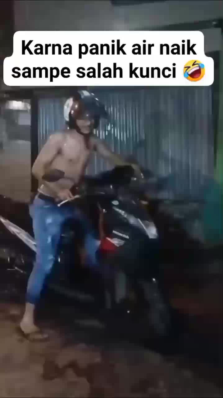 karna panik sampe salah kunci motor 🤣