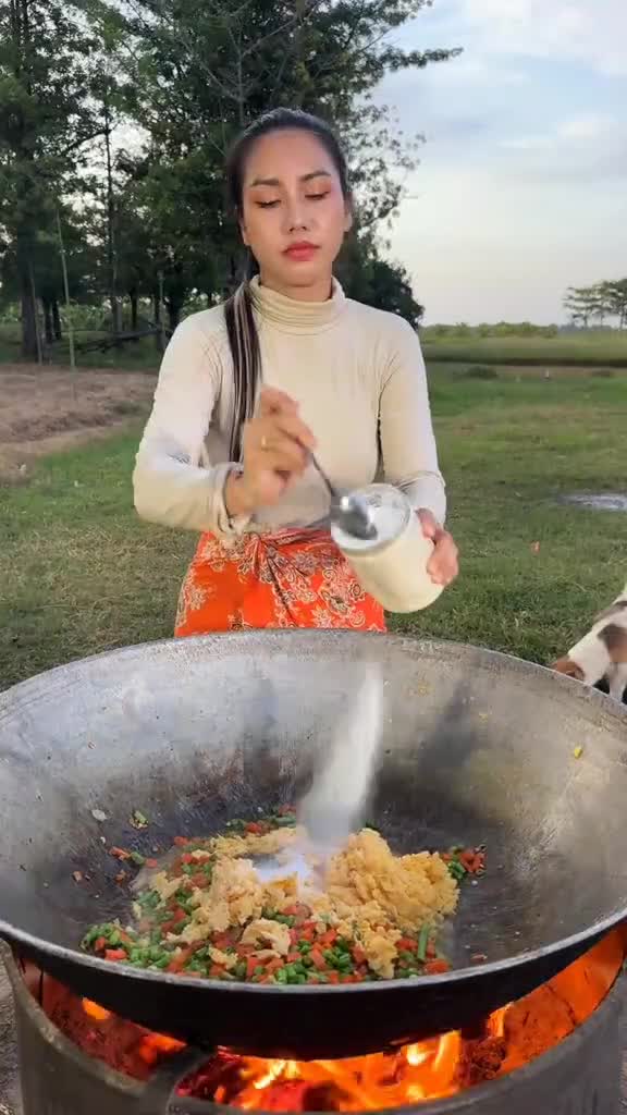 masak nasi goreng udang 
